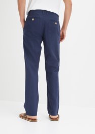 Pantalon chino en lin majoritaire Regular Fit, Straight, bonprix