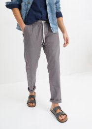 Pantalon taille élastiquée Regular Fit en lin majoritaire, Straight, bpc bonprix collection
