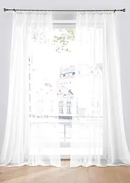 Lot de 2 voilages unis, bonprix