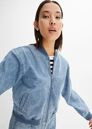 Veste bombers en jean, bonprix