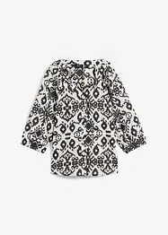 Blouse en coton imprimée, manche 3/4, bonprix