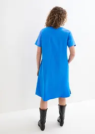 Robe-tunique à poches en lin majoritaire, longueur genou, bonprix