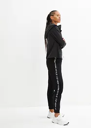 Pantalon de jogging avec finitions bord-côtes et imprimé, bonprix
