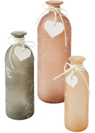 Set de 3 vases avec pendentif cœur, bpc living bonprix collection