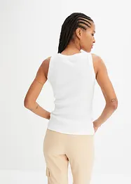 Débardeur côtelé 100% coton, bonprix