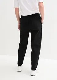 Pantalon en coton et lin, taille haute, bonprix