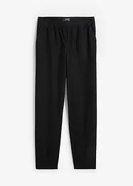 Pantalon en coton et lin, taille haute, bonprix