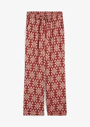 Pantalon palazzo imprimé avec taille élastiquée, bonprix