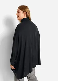 Pull-poncho asymétrique à col roulé, bonprix