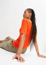 T-shirt encolure Bardot en viscose extensible, bonprix
