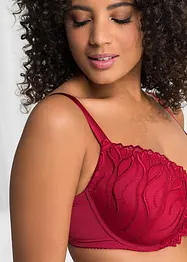 Lot de 2 soutiens-gorge à coques et broderies, bonprix