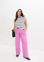 Pantalon en lin à jambe large, bonprix