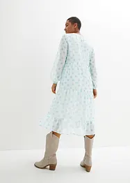 Robe en crêpe avec patte de boutonnage, bpc bonprix collection