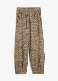 Pantalon en gaze de coton imprimée, bonprix