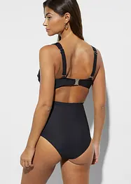 Bas de bikini sculptant taille haute, maintien fort, avec lien à nouer, bonprix