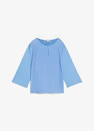 Blouse avec soie minoritaire et empiècement tissé, bonprix