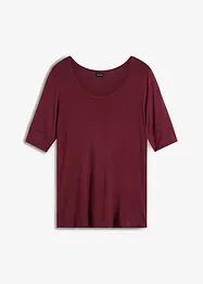 T-shirt à col rond en viscose douce, bonprix