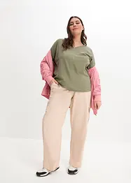 T-shirt manches 3/4 en coton, bonprix