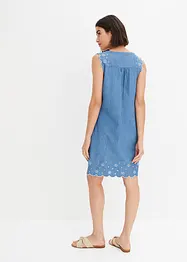 Robe en jean avec broderie ajourée, bpc selection