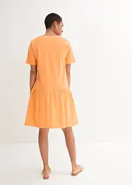 Robe courte à volant en jersey de coton, bonprix