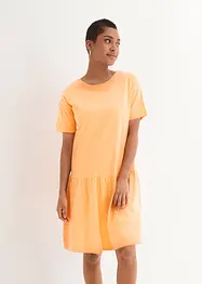 Robe courte à volant en jersey de coton, bonprix