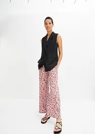 Pantalon palazzo taille élastique, bonprix