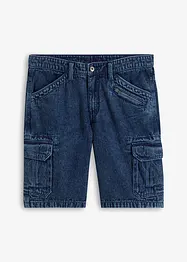 Bermuda cargo en jean, coton, Loose Fit, RAINBOW