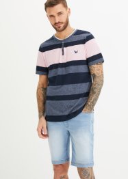 T-shirt col Henley manches courtes, bpc selection