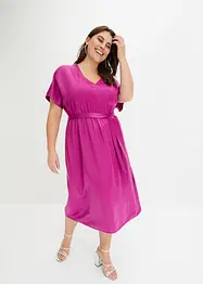 Robe en satin avec ceinture à nouer, BODYFLIRT