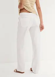 Pantalon en lin à jambe large, bonprix