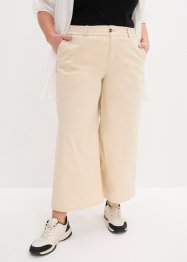 Pantalon en twill taille haute, longueur 7/8, bpc bonprix collection
