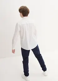 Pantalon chino, chemise manches longues et cravate (ens. 3 pces), bonprix