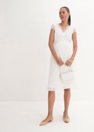 Robe de mariée de grossesse avec ceinture et jupe plissée, bpc bonprix collection