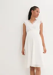 Robe de mariée de grossesse avec ceinture et jupe plissée, bonprix