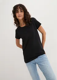 Lot de 5 tee-shirts col rond, manches courtes, bonprix