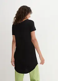 T-shirt long en viscose, manches courtes, bonprix