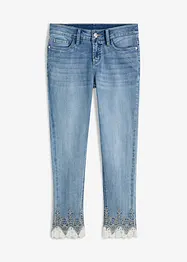 Jean skinny à dentelle, bonprix