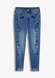 Jean slim taille mi-haute, court, bonprix
