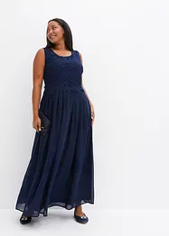 Robe longue à dentelle, bonprix