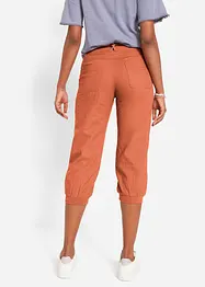 Pantalon 3/4 en lin avec taille confortable, Loose-Fit, bonprix