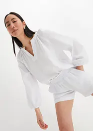 Blouse oversize en gaze de coton, bonprix