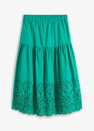 Jupe midi 100% coton, bonprix