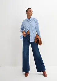 Jean stretch avec taille confortable et jambes extra larges, bonprix