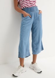 Jupe-culotte ample avec large empiècement taille confortable en twill léger, bpc bonprix collection
