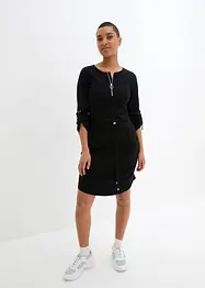 Robe longueur genou en jersey de coton épais, bonprix