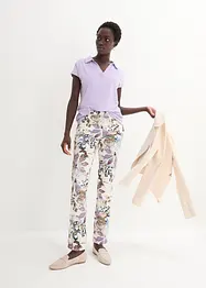 Pantalon extensible imprimé fleurs, bonprix