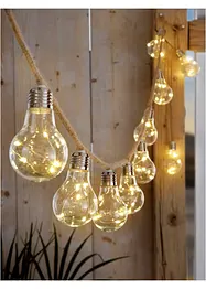 Guirlande lumineuse solaire avec boules, bonprix