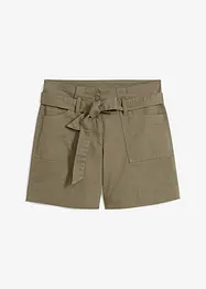 Short en twill avec ceinture à nouer, bpc bonprix collection