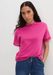 T-shirt avec détail aux manches, bonprix