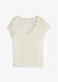 T-shirt col V, bonprix